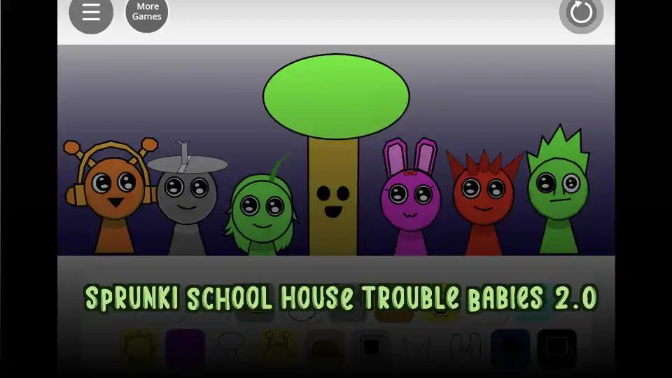 Sprunki School House Trouble Babies 2.0
